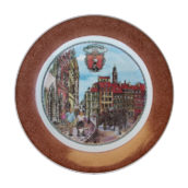 Talerz ceramiczny duży Starówka warszawska-4143